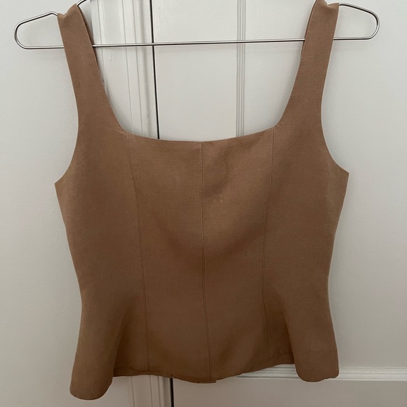 Mara Hoffman Lola Bustier Corset Top in Khaki - Picture 7 of 7